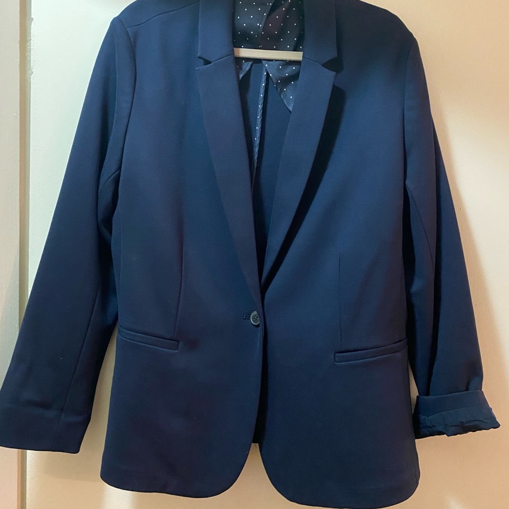 Navy Stretch Blazer